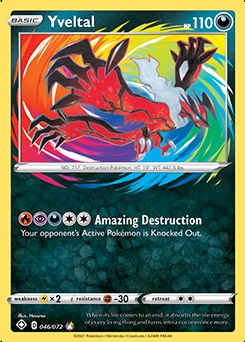 Shining fates 46/72 Yveltal - Amazing Rare