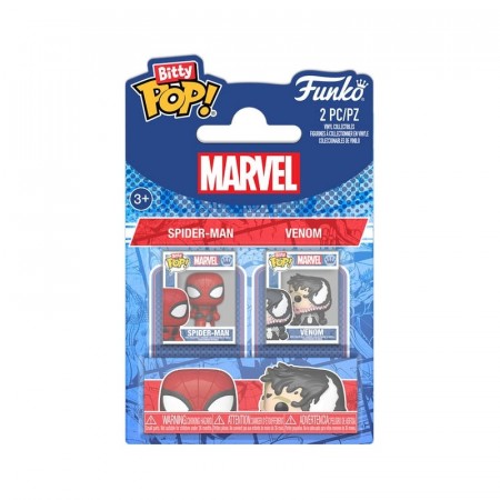 Spider-Man Bitty POP! Vinyl Figure 2-Pack Spider-Man and Venom 2,5 cm - Forventet Oktober
