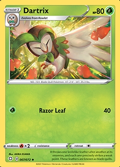 Shining fates 7/72 Dartrix