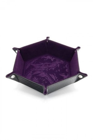 CritStones Folding Dice Tray Dragon Skin Edition Purple - Forventet Februar