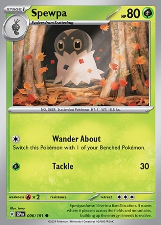 Surging Sparks 6/191 Spewpa - Reverse Holo