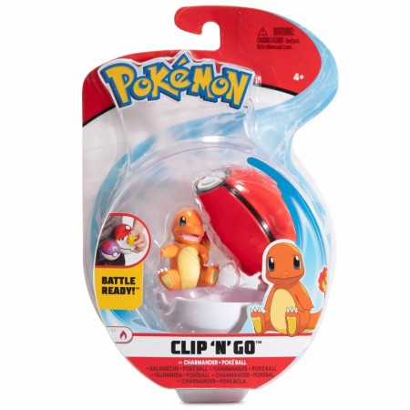 Pokemon Clip N Go figursett - Charmander med Pokeball