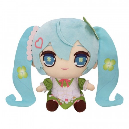 Hatsune Miku Kyurumaru Big Plush Figure Clover 26 cm