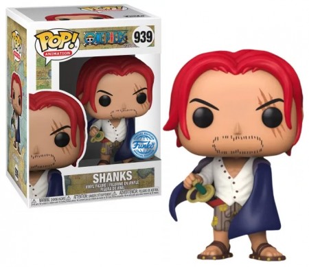 One Piece POP! Animation Shanks Exclusive Edition Vinyl Figure 939 - Mulighet for chase