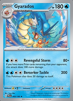 Paldea Evolved 43/193 Gyarados - Reverse Holo