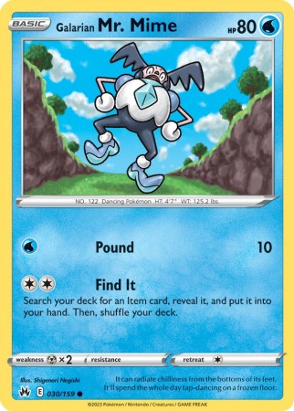 Crown Zenith 30/159 Galarian Mr. Mime