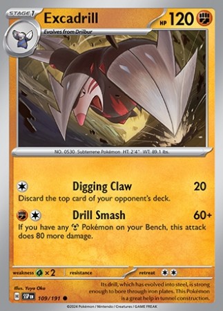 Surging Sparks 109/191 Excadrill - Reverse Holo