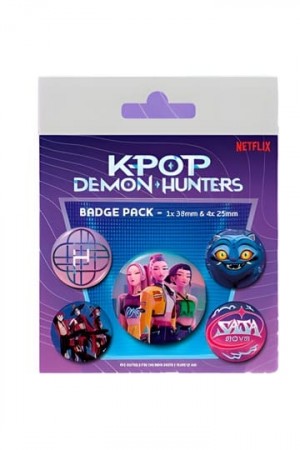 KPop Demon Hunters Pin-Back Buttons 5-Pack