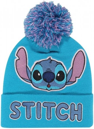 Lilo & Stitch Pom-Pom Beanie Light Blue