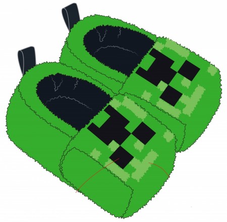 Minecraft Slippers S-M 