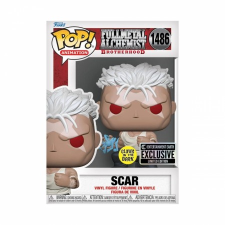 Fullmetal Alchemist: Brotherhood Scar Glow-in-the-Dark Funko Pop! Vinyl Figure 1486 - Entertainment Earth Exclusive