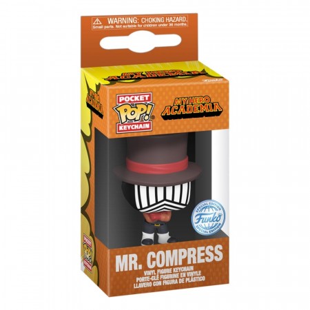 My Hero Academia POP! Vinyl Nøkkelring 4 cm Mr. Compress (Hideout)