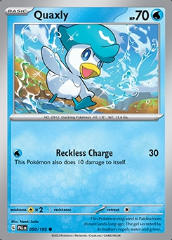 Paldea Evolved 50/193 Quaxly - Reverse Holo