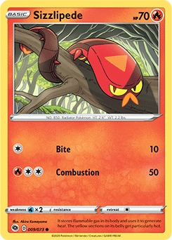 Champion's Path 9/73 Sizzlipede - Reverse Holo