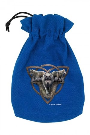Anne Stokes Dice Pouch Wolf Trio