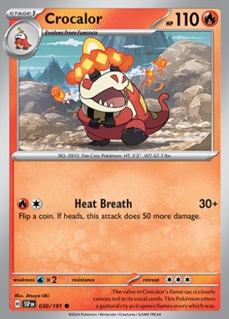 Surging Sparks 30/191 Crocalor - Reverse Holo