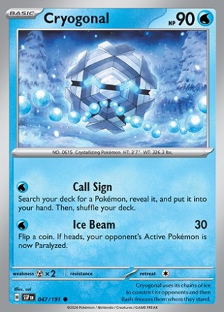 Surging Sparks 47/191 Cryogonal - Reverse Holo