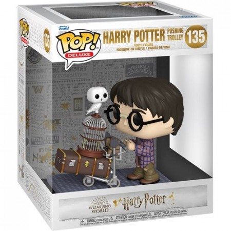 Harry Potter and the Sorcerer's Stone 20th Anniversary Harry Pushing Trolley Deluxe Pop! Vinyl Figur 135