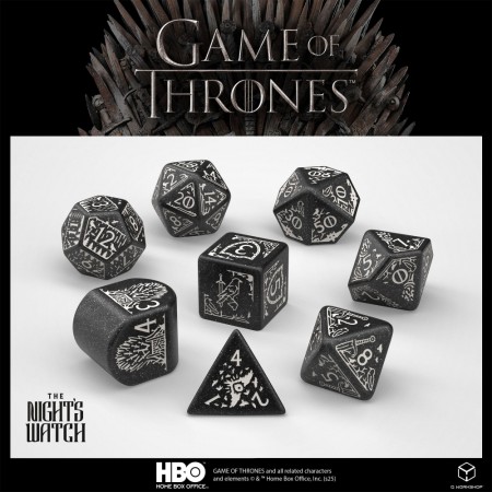 Game of Thrones Dice Set Night's Watch (8)