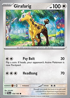 Paldea Evolved 154/193 Girafarig - Reverse Holo