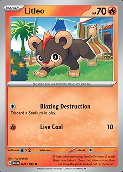 Paldea Evolved 31/193 Litleo - Reverse Holo