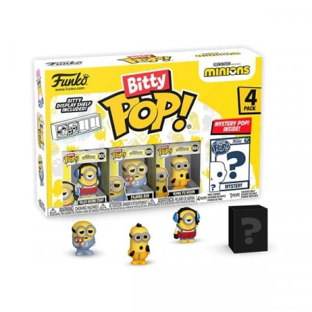 Minions Bitty POP! Vinyl Figure  4-Pack Roller Skating Stuart 2,5 cm