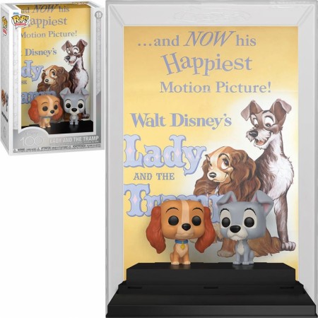 Disney 100 Lady and the Tramp Funko Pop! Movie Poster 15 with Case
