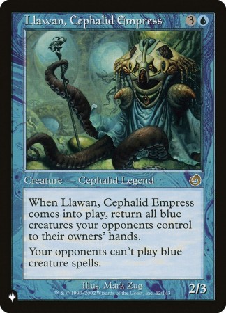 Llawan, Cephalid Empress 42/143 List Card
