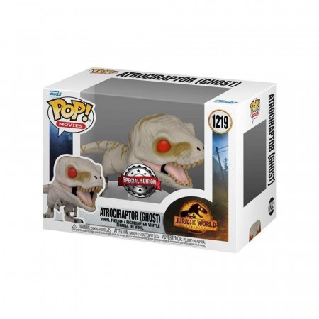 Jurassic Park POP! Movies Atrociraptor (Ghost) Exclusive Vinyl Figure 1219