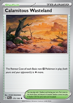 Paldea Evolved 175/193 Calamitous Wasteland - Reverse Holo