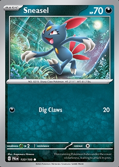 Paldea Evolved 133/193 Sneasel - Reverse Holo