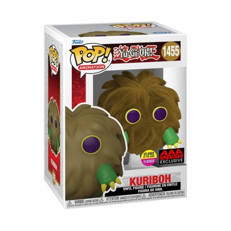 Yu-Gi-Oh! Kuriboh Flocked and Glow-in-the-Dark Funko Pop! Vinyl Figure 1455 - AAA Anime Exclusive
