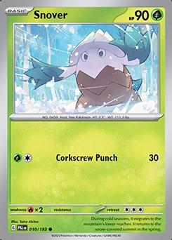 Paldea Evolved 10/193 Snover - Reverse Holo