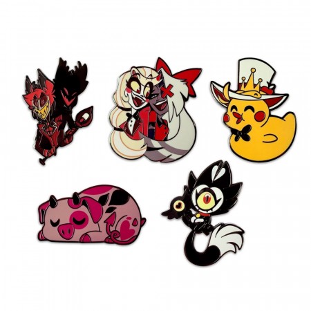 Hazbin Hotel Enamel Pins Set 5 cm