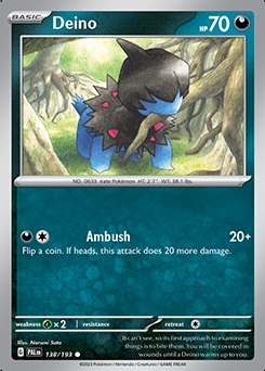 Paldea Evolved 138/193 Deino - Reverse Holo