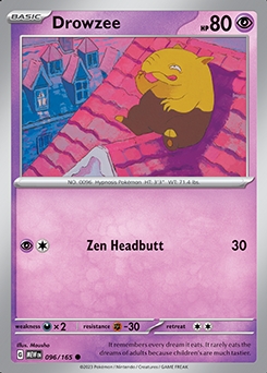 Scarlet & Violet 151 96/165 Drowzee  - Reverse Holo