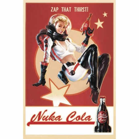 Fallout Nuka Cola Pin-Up Tin Sign Replica - Previews Exclusive