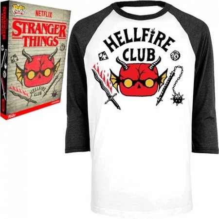 Stranger Things Hellfire Club Adult Boxed Pop! Tee / Genser