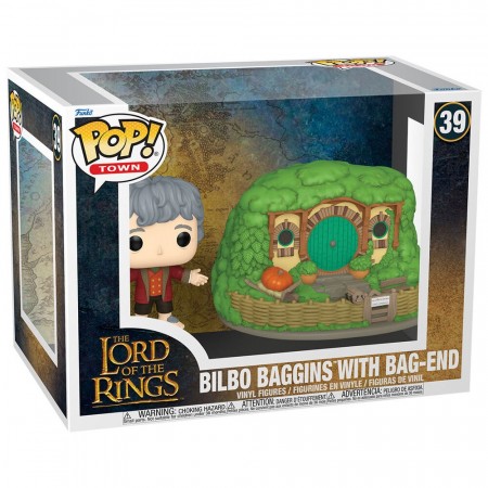 The Lord of the Rings Bilbo Baggins with Bag-End POP figure Town 39