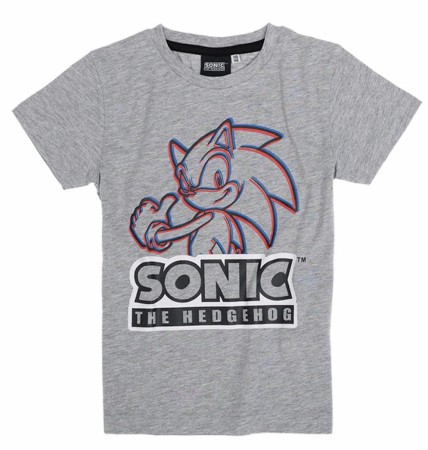 Sonic the hedgehog t-skjorte for barn Grå