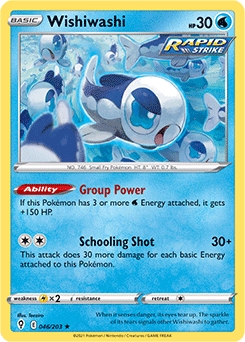 Evolving Skies 46/203 Wishiwashi - Rare