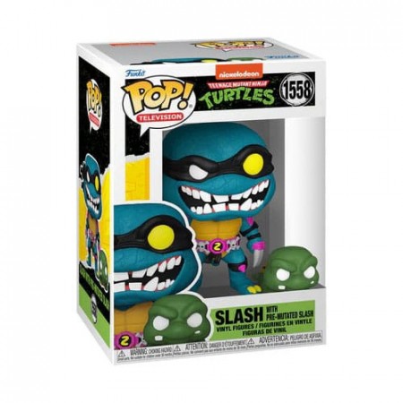 Teenage Mutant Ninja Turtles POP & Buddy! Movies Slash & Pre-mutated, turtle Slash Vinyl Figure 1558
