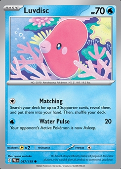 Paldea Evolved 47/193 Luvdisc - Reverse Holo