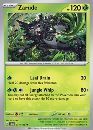Surging Sparks 11/191 Zarude - Reverse Holo