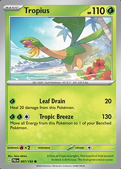 Paldea Evolved 7/193 Tropius - Reverse Holo