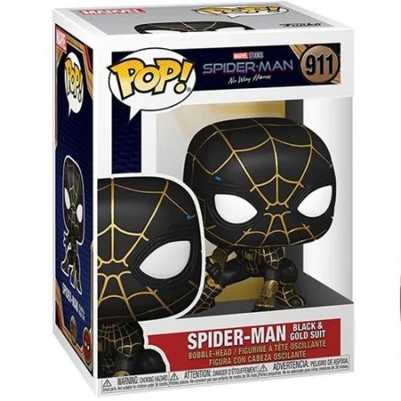Spider-Man: No Way Home Spider-Man Black and Gold Suit Pop! Vinyl Figure 911