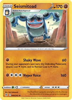 Evolving Skies 90/203 Seismitoad - Rare