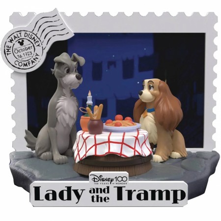 Disney 100 Lady and Tramp D-StageStatue