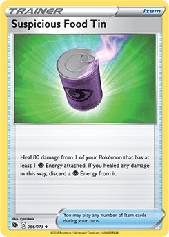Champion's Path 66/73 Suspicious Food Tin