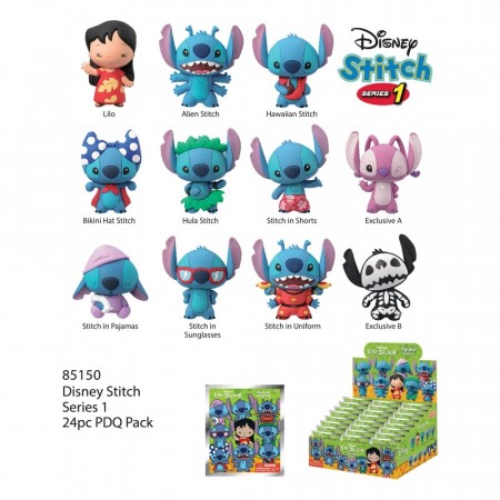Lilo & Stitch 3D PVC Bag Clips Series 1